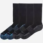 Copper Fit Unisex Sport Socks Crew Length S/M Black 2-Pair