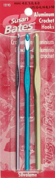 Susan Bates Silvalume Crochet Hook Set