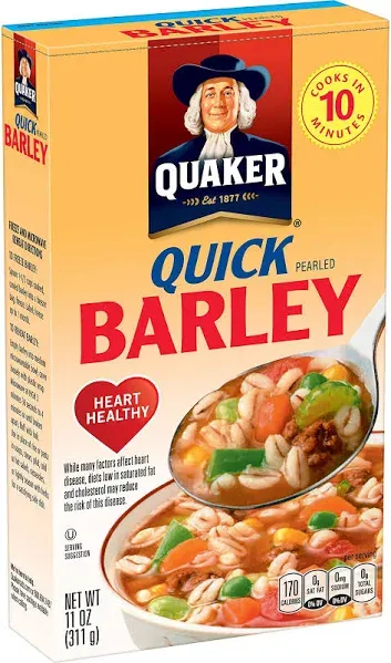 Quaker Quick Barley, 11 Ounce (Pack of 12) (a16.1)....