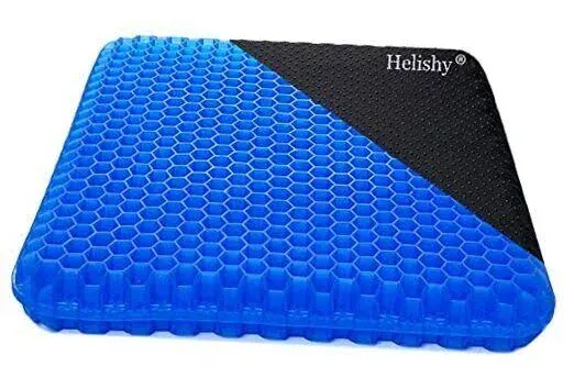 Gel Seat Cushion, Egg Seat Cushion Wheelchair Cushion with Non-Slip Cover, Breat