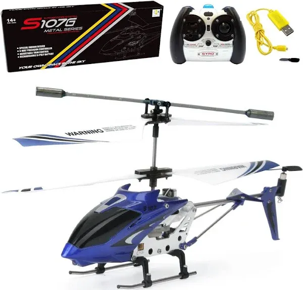 Syma Yoneston S107 S107g 3.5ch Alloy Mini Remote Control RC Helicopter Gyro