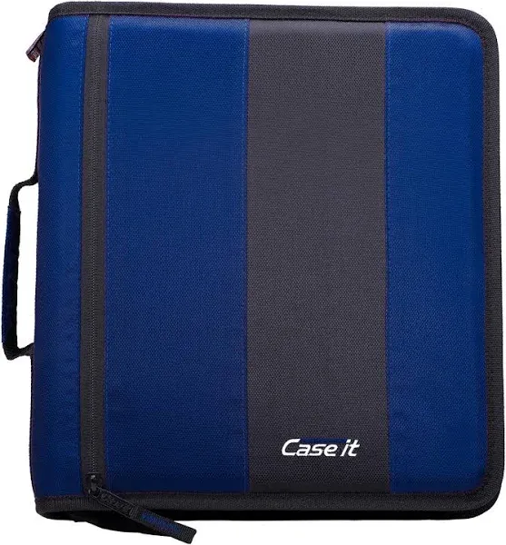 Case-It The Classic Zipper Binder - 2 Inch O-Rings - Multiple Pockets - 800 S...