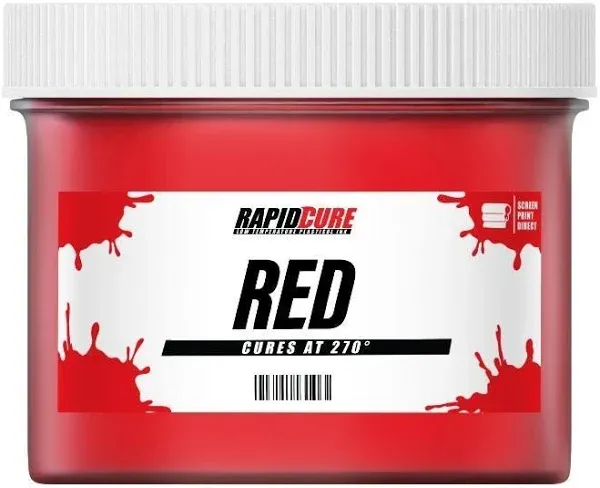 Rapid Cure Red Screen Printing Plastisol Ink