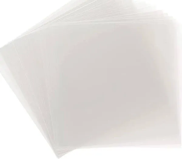 25 Pack 12x12 .007 Clear Craft Plastic Sheets Compatible with Cricut, Stencil...