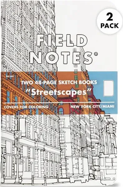 Field Notes Streetscapes Sketch Book 2-Packs