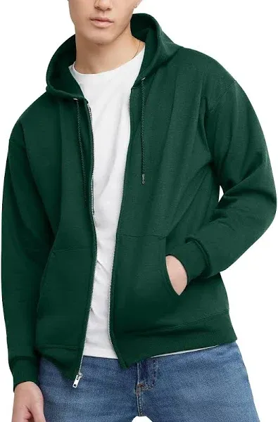 Hanes Men's EcoSmart Fleece Zip-up Hoodie, up to Size 3XL