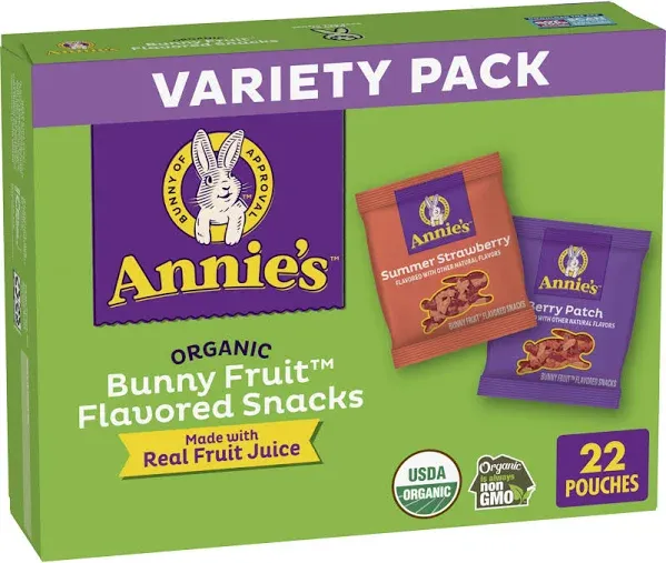 Annie's Organic Bunny Fruit Snacks Variety Pack