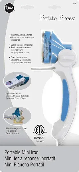 Dritz Petite Press Portable Mini Iron