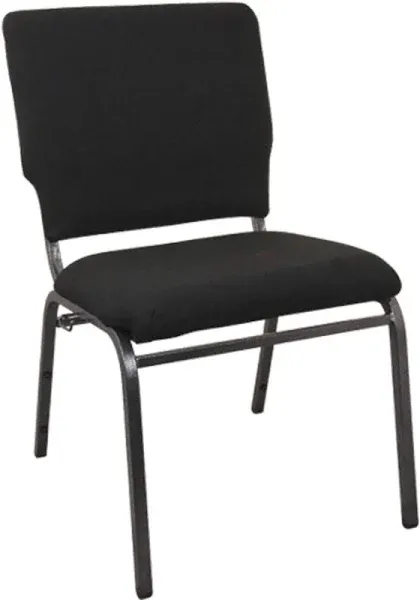 Flash Furniture SEPCHT185-108 Advantage Black Multipurpose Church Chair, 18-1/2&amp;amp;quot; W