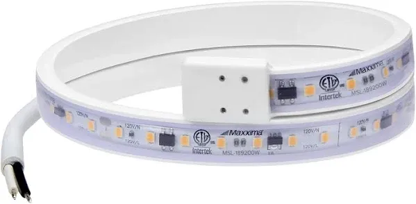 Maxxima 18 in. Hardwired LED Under Cabinet Strip Light