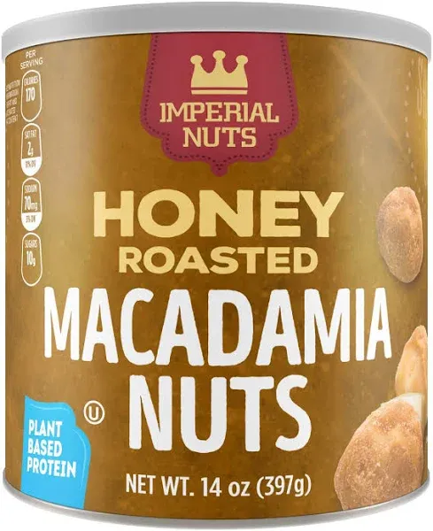 Honey Roasted Macadamia Nuts, 14 Oz.