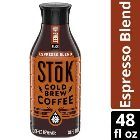 SToK Unsweet Black Espresso Blend Cold Brew Coffee