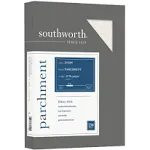 Southworth J988C Parchment Specialty Paper, 32 Lb, 8.5 X 11, Ivory