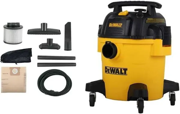 DEWALT DXV05P 5Gallon Poly Wet/Dry 4 Peak HP Shop Vacuums