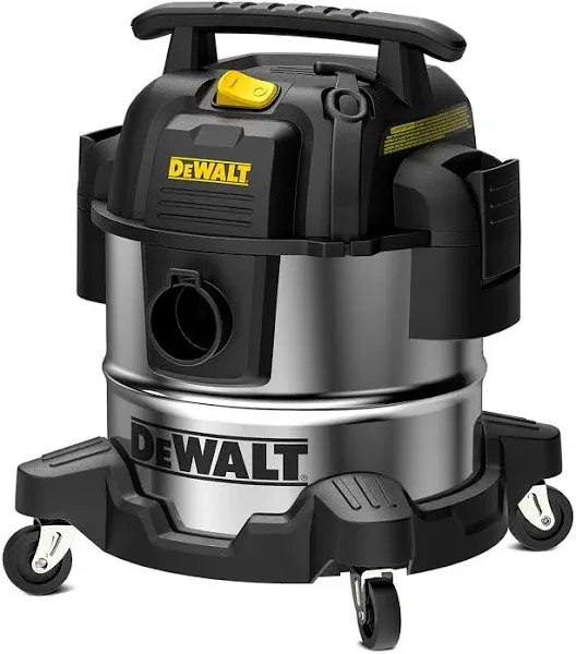 DEWALT 5 Gallon Stainless Steel Wet/Dry Shop Vacuum Cleaner DXV05S