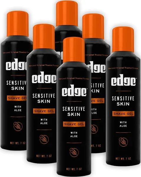 Edge Sensitive Skin Shaving Gel for Men 3 x 7 oz