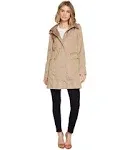 Cole Haan Packable Hooded Raincoat - Champagne