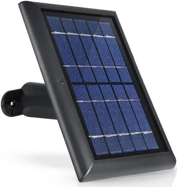 Wasserstein Solar Panel Compatible with Spotlight Cam - Black, 3 Pack