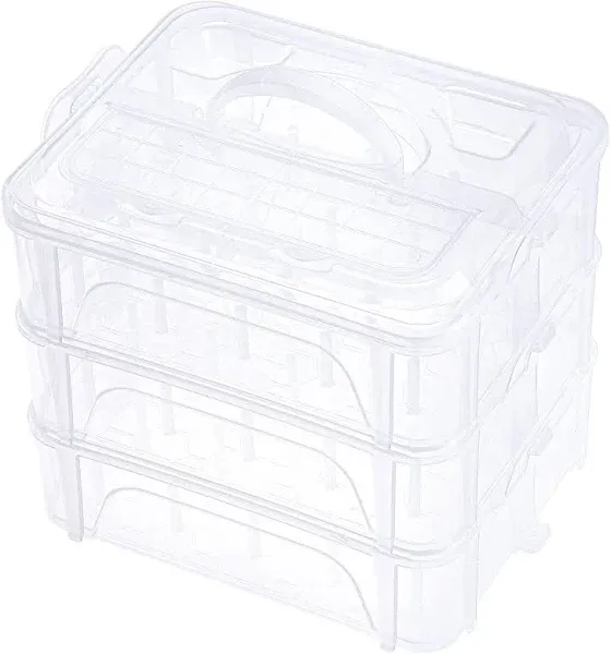 New Brothread 3 Layers Stackable Clear Storage Box/Organizer