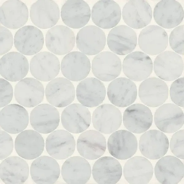 Bedrosians Monet Mosaic White Tile & Stone