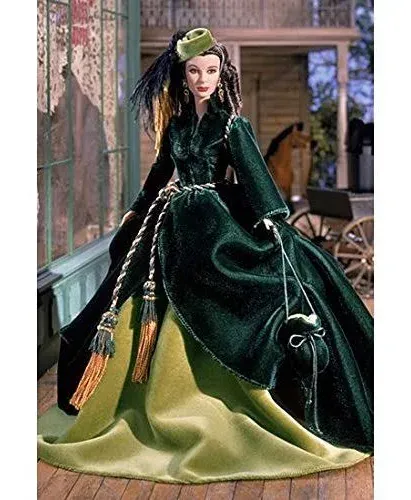 Mattel 2001 Timeless Treasures Collectible Doll - Scarlett Ohara - On Peachtree Street, The Drapery Dress