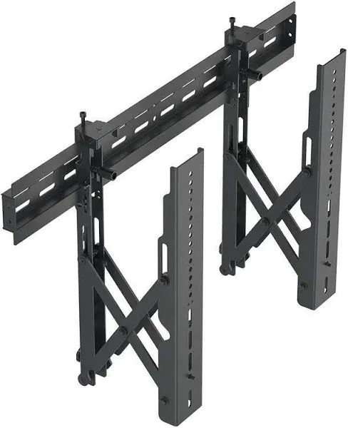 Monoprice TV Wall Mount Bracket | Specialty Menu Board, with Push-to-Pop-Out, Max Weight 99lbs, Extension Range of 2.4in to 8in,VESA Patterns Up to 600x400 Security Brackets - Entegrade Series,Black