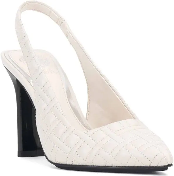 Vince Camuto Women's Baneet Quilted Leather Slingback Pumps