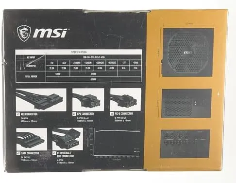 MSI MPG A850GF 850W Modular Power Supply