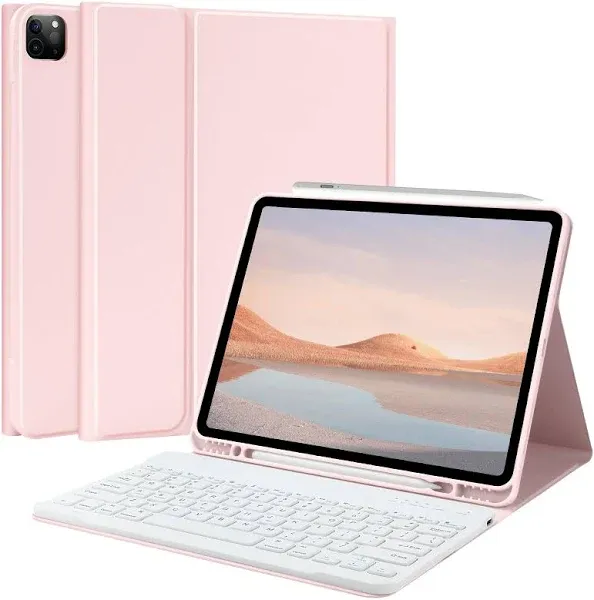 TQQ Case for iPad Air 13-inch M2 2024 &amp; Pro 12.9 inch 2022 with Keyboard Keyb...