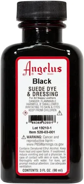 Angelus Suede Dye, 3 oz. Black