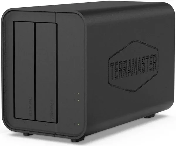 TERRAMASTER F2-212 2Bay NAS - Quad Core CPU DDR4 RAM Personal Private Cloud Home Network Attached Storage with Rich Backup Solutions (Diskless)