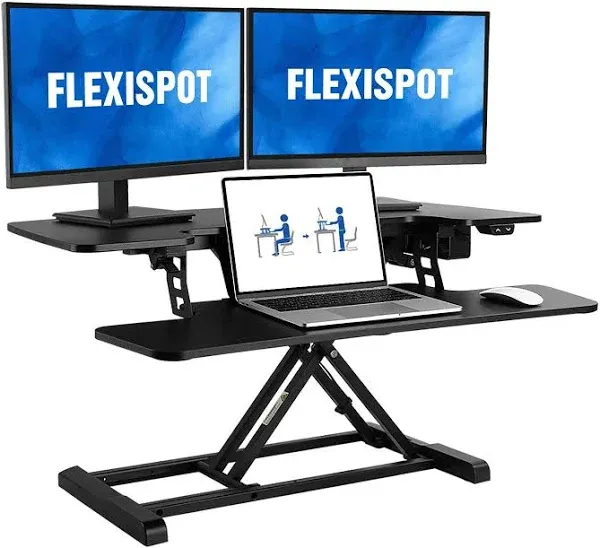 FlexiSpot Motorized Standing Desk Converter