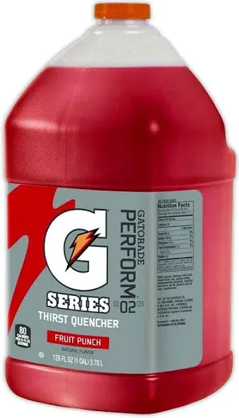 Gatorade Liquid Concentrate, Fruit Punch, One Gallon Jug, 4/Carton