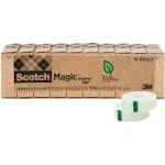 Scotch Magic Greener Tape 3/4 inch x 900 inch 1 inch Core 10/Pack