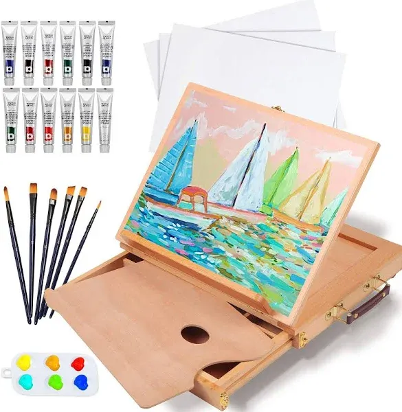 Falling in Art Tabletop Easel Set