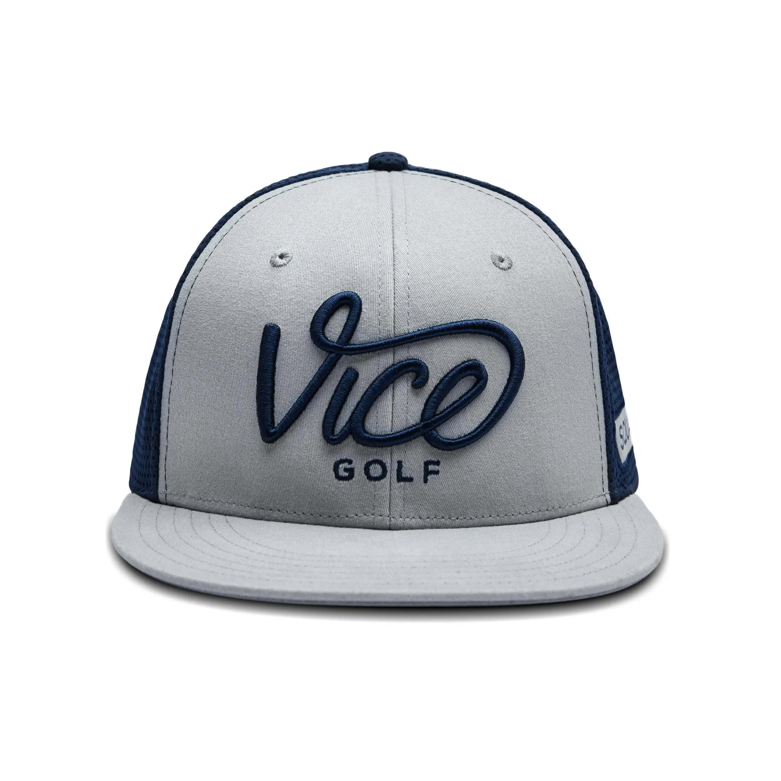 Vice Golf Squad Hat Adjustable Snapback Navy Gray