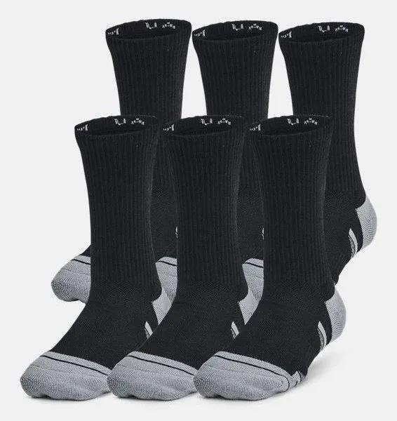 Kids' UA Performance Tech 6-Pack Crew Socks