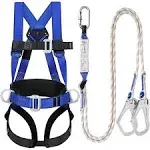 Safety Harness Fall Protection Kit Full Body Roofing Harnesses Shock Absorbing