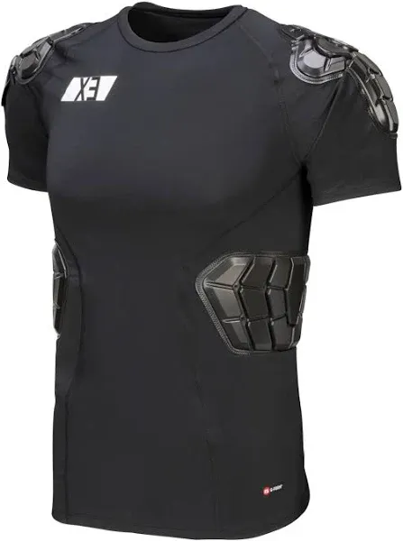 G-FORM Pro-X3 Men's Protective Short-Sleeve Shirt Black/Black