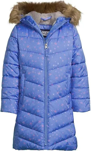 Lands' End Girls Winter Fleece Lined Coat