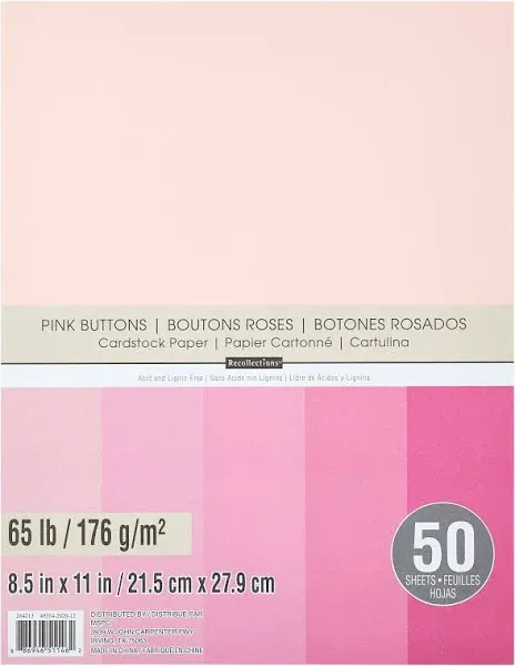 8.5&#034;x11&#034; 50 ct., 65Lb  Cardstock Paper by Recollections™<wbr/>-Bulk Pack