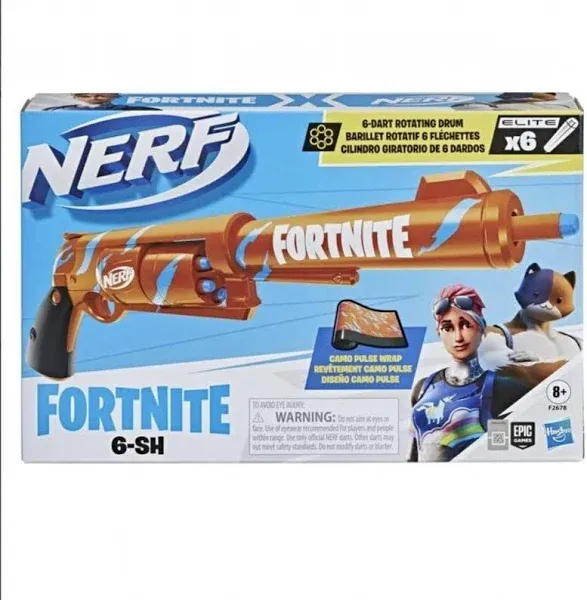 Fortnite Nerf 6-SH Dart Blaster