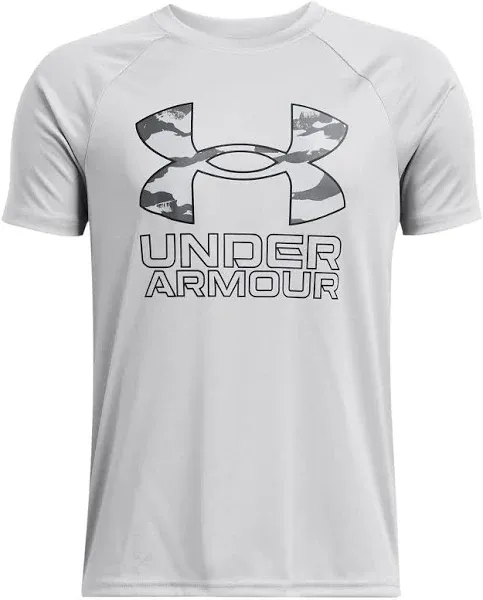 Under Armour Shirt Youth XS YXS Blue Short Sleeve Performance Athletic Tee Boys