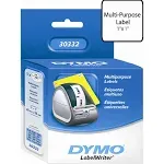 Dymo LabelWriter Multipurpose Labels, 1 in x 1 in, White, 750 Labels/Roll