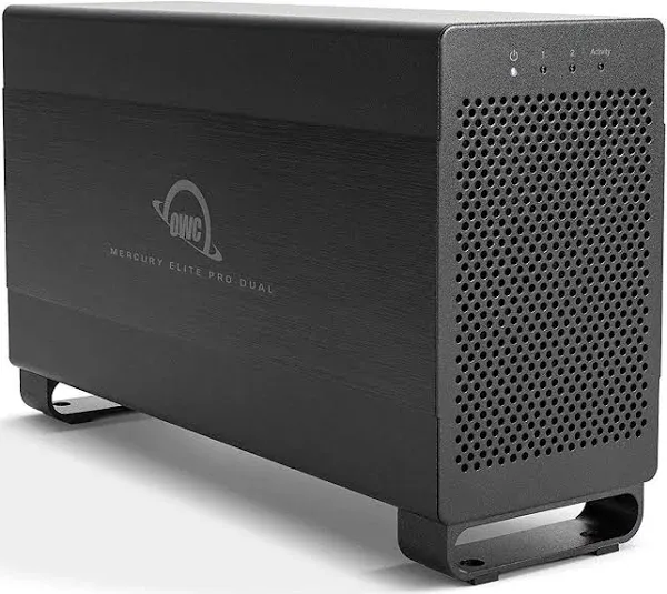 OWC Mercury Elite Pro 32TB Dual RAID Thunderbolt 2 USB 3.2 5Gb/s External Storage Solution