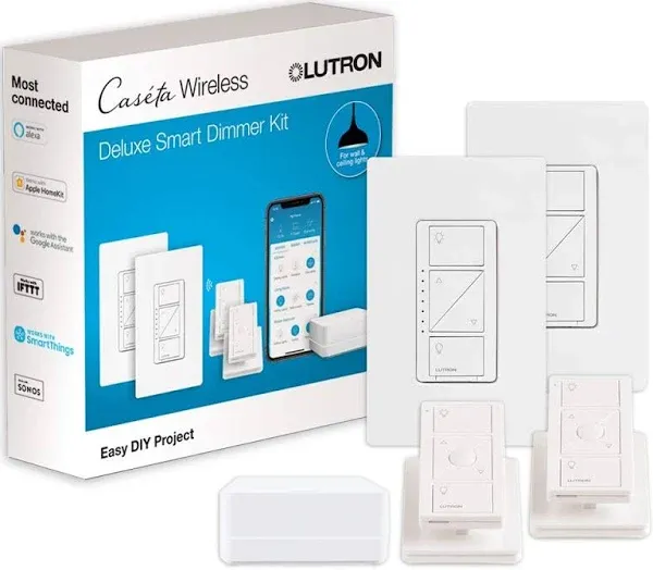 Lutron P-BDG-PKG2W Caseta Wireless 2 Dimmer Kit