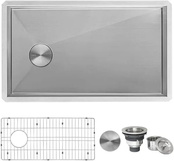 Ruvati RVH7497 36-Inch Slope Bottom Offset Drain Reversible Kitchen Sink