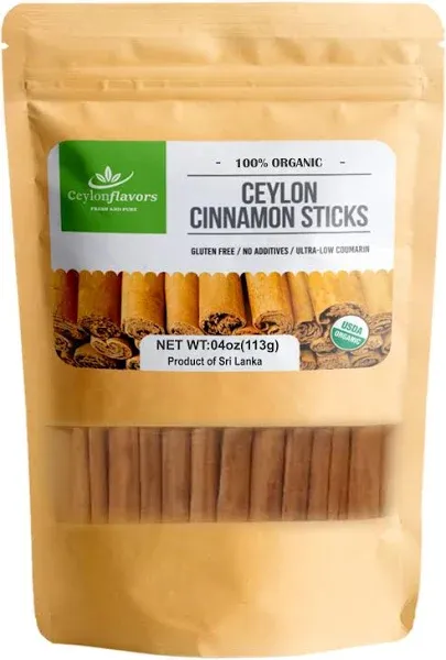 Organic Ceylon Cinnamon Sticks