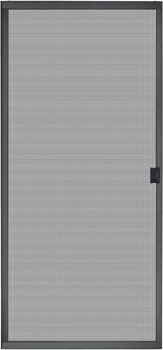 Guardian Built K.D. Heavy Duty Galv. Steel Sliding Patio Screen Door Kit (36" x 80", Bronze) - 1-7/8" Frame