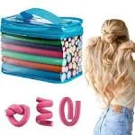 42 Pack Twist-Flex Rods 7 Sizes Flexible Curl Sponge Flexi Hair Roller Set Ha...